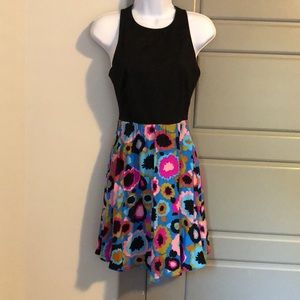 Alice & Trixie Silk Mini Dress - Round Neck - XS